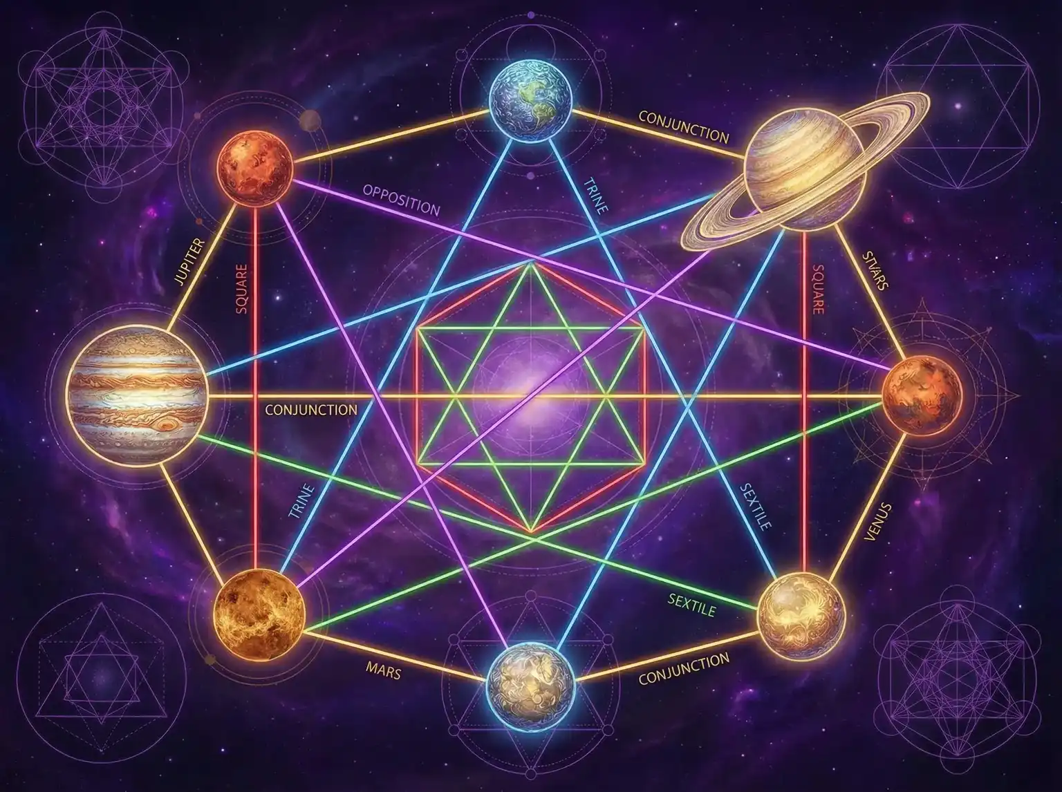行星相位解读 - 快喵加速器免费 | 占星学进阶